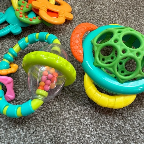 Bright Starts Gray Elephant Plush plus Toy Set - Picture 6 of 10